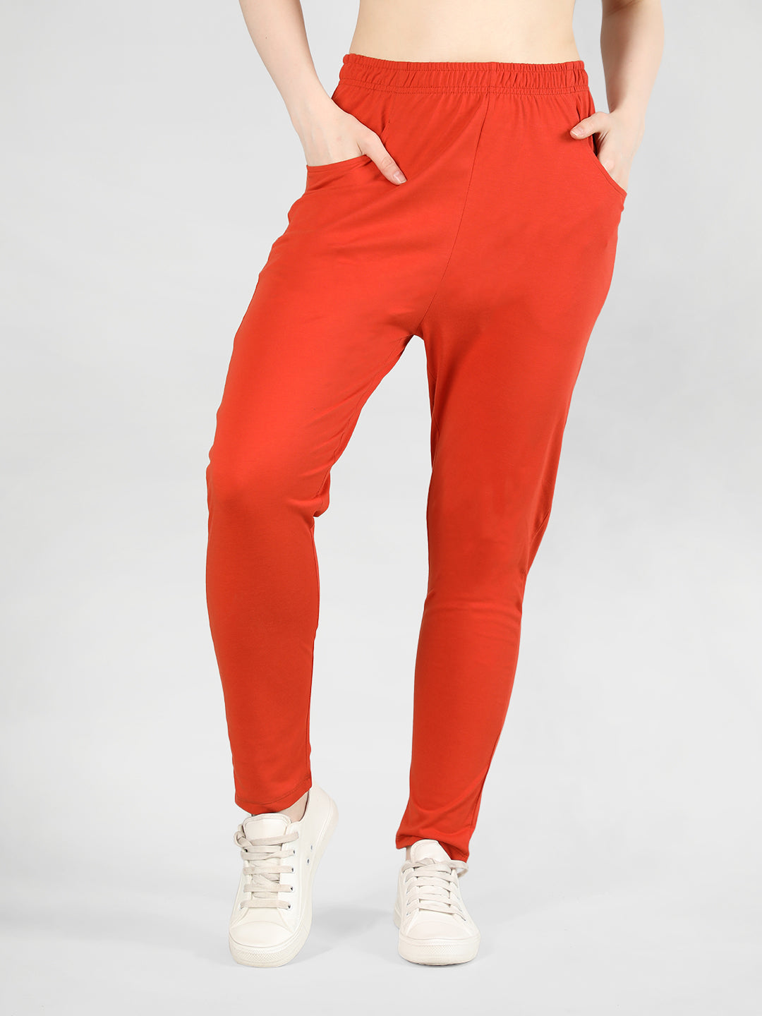 Buy online Red Cotton Track Pants from bottom wear for Women by Moonaah for  ₹999 at 60% off | 2024 Limeroad.com